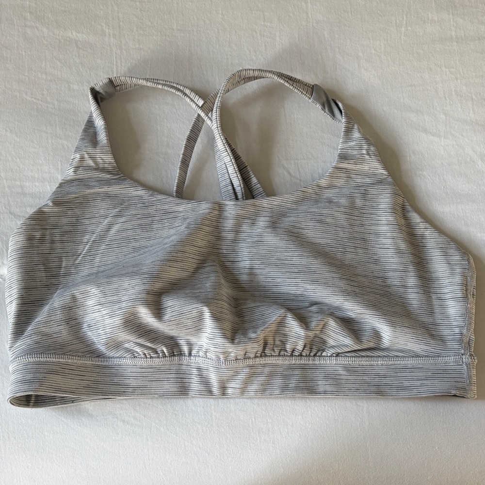 lululemon athletica Light Gray Sports Bra